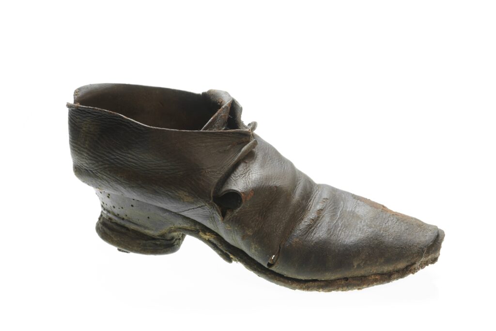 Concealed shoe from Milford Street C17th. Salisbury Museum. 1930.120